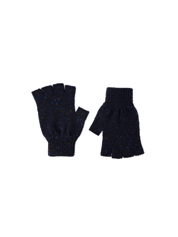 Shin Donegal Fingerless Glove - Navy-MACKIE-Over the Rainbow