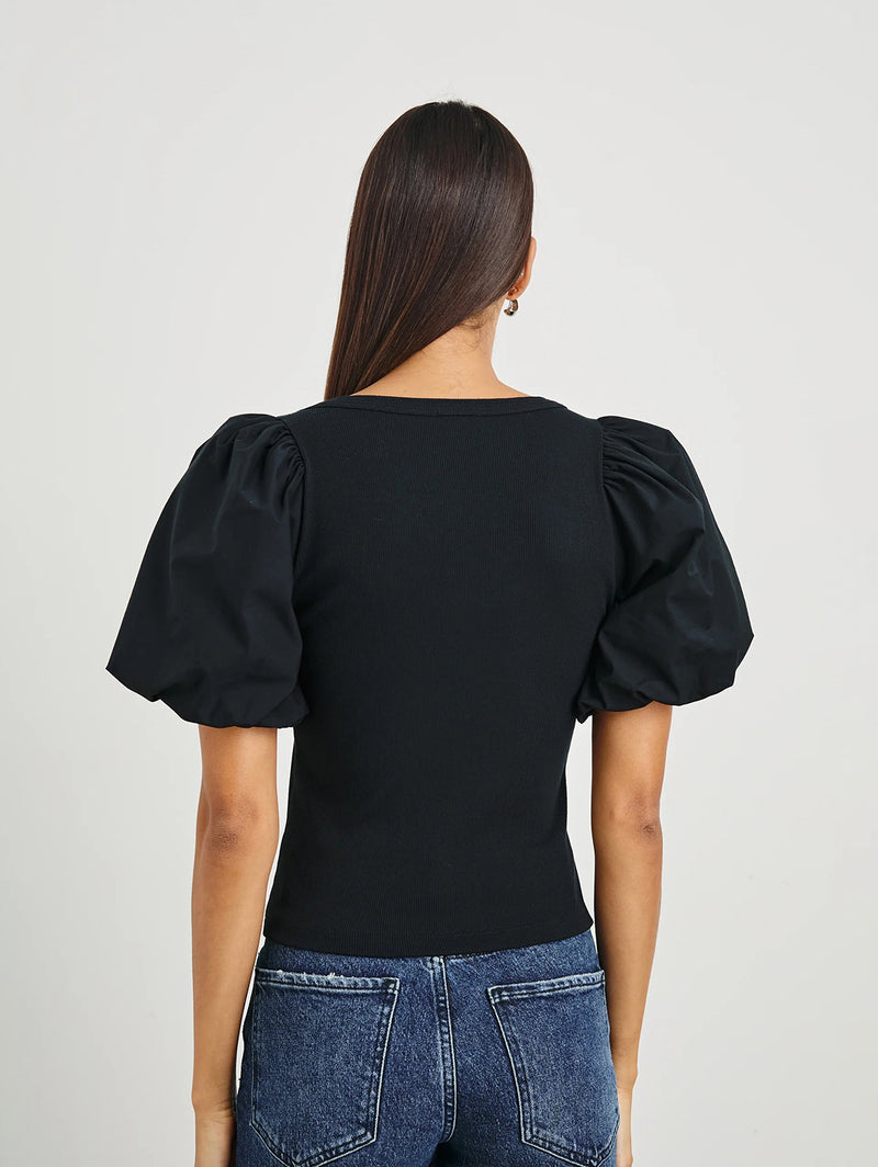 Hallie Top - Black-Rails-Over the Rainbow