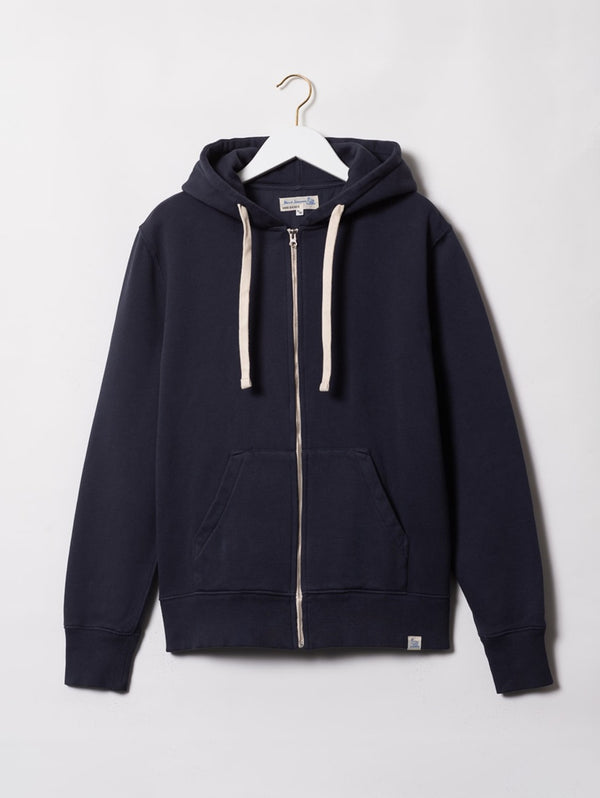 Zip Up Hoody - Denim Blue-MERZ B SCHWANEN-Over the Rainbow