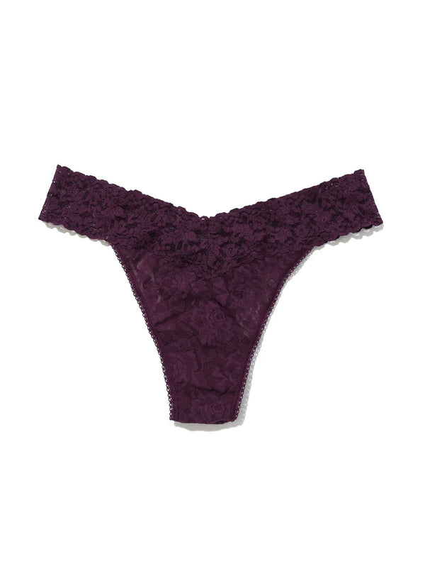 Original Rise Lace Thong - Stone Fruit-Hanky Panky-Over the Rainbow