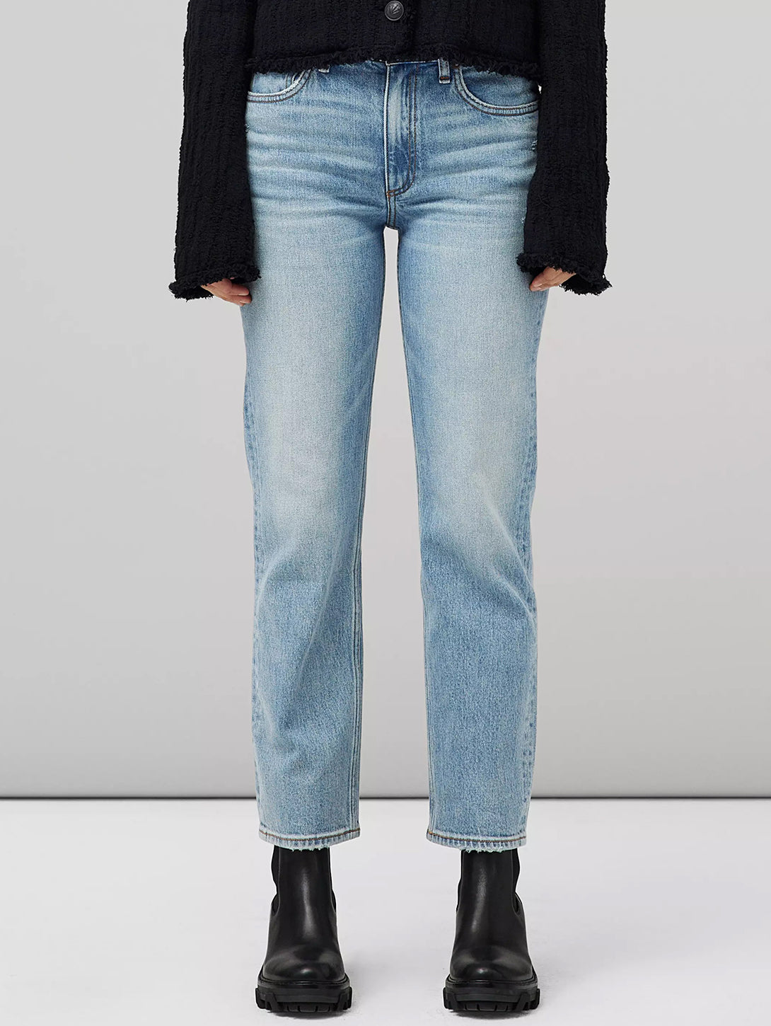 RAG & BONE | Harlow Mid Rise Straight Jean - Lou 1 | Over the Rainbow ...