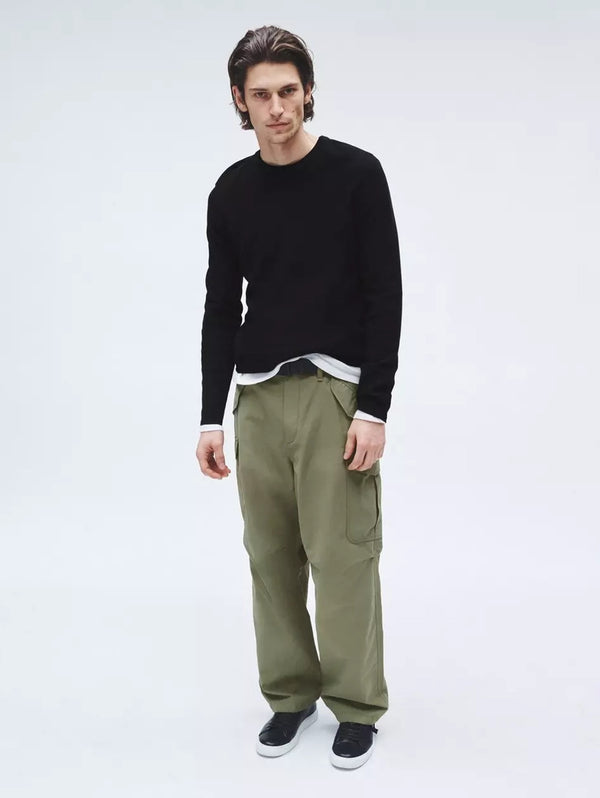 Harvey Crew Sweater - Black-RAG + BONE-Over the Rainbow