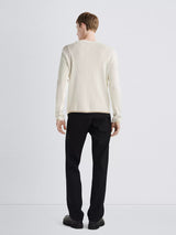 Harvey Crew Sweater - Ivory-RAG + BONE-Over the Rainbow