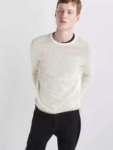 Harvey Crew Sweater - Ivory-RAG + BONE-Over the Rainbow