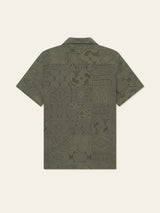 Hector Lace Short Sleeve Shirt - Olive Night-LES DEUX-Over the Rainbow