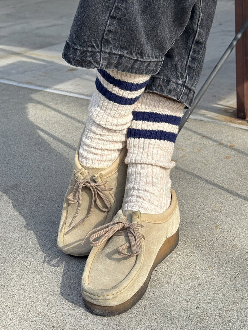 Cottage Varsity Socks - Oatmeal