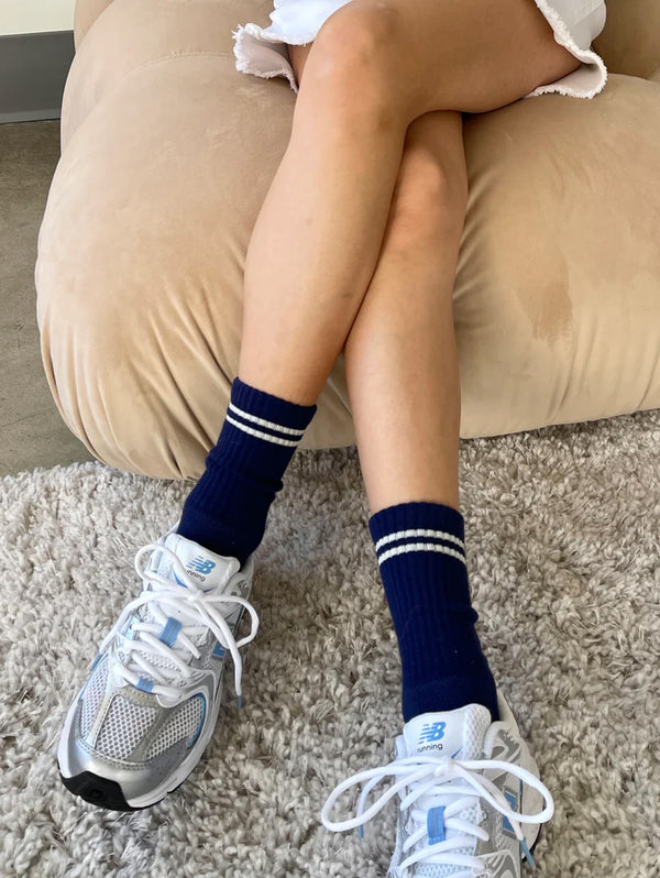 Boyfriend Socks - Navy