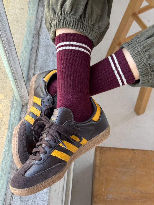 Boyfriend Socks - Maroon