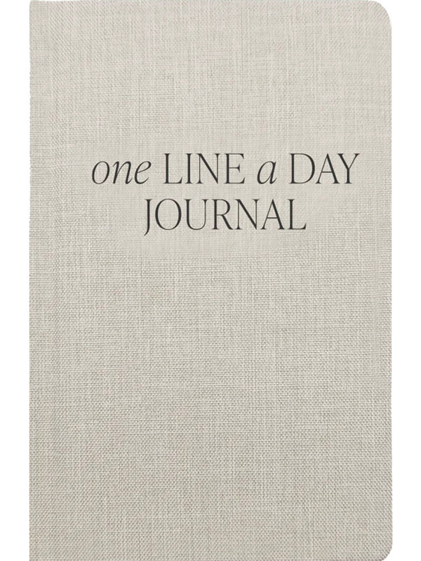 Tan One Line A Day Memory Journal-SWEET WATER DECOR-Over the Rainbow