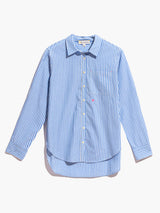 Mia Stripe Shirt - Blue-KERRI ROSENTHAL-Over the Rainbow