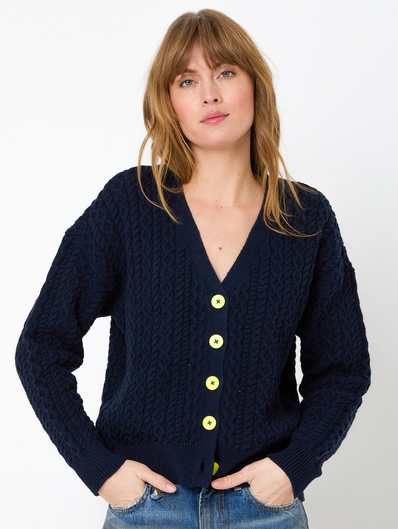 Suzanne Just Add Love Cardigan - Indigo-KERRI ROSENTHAL-Over the Rainbow