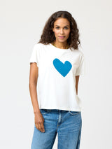 Suke Imperfect Heart Tee - Mid Blue-KERRI ROSENTHAL-Over the Rainbow