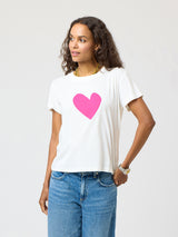 Suki Imperfect Heart Tee - Neon Pink-KERRI ROSENTHAL-Over the Rainbow