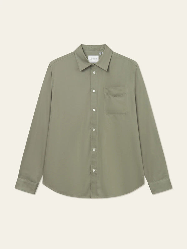 Kent Tencel Shirt - Lichen Green-LES DEUX-Over the Rainbow