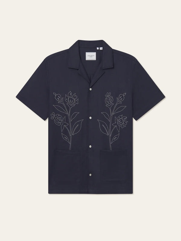 Kingsley AOE Short Sleeve Shirt - Dark Navy-LES DEUX-Over the Rainbow