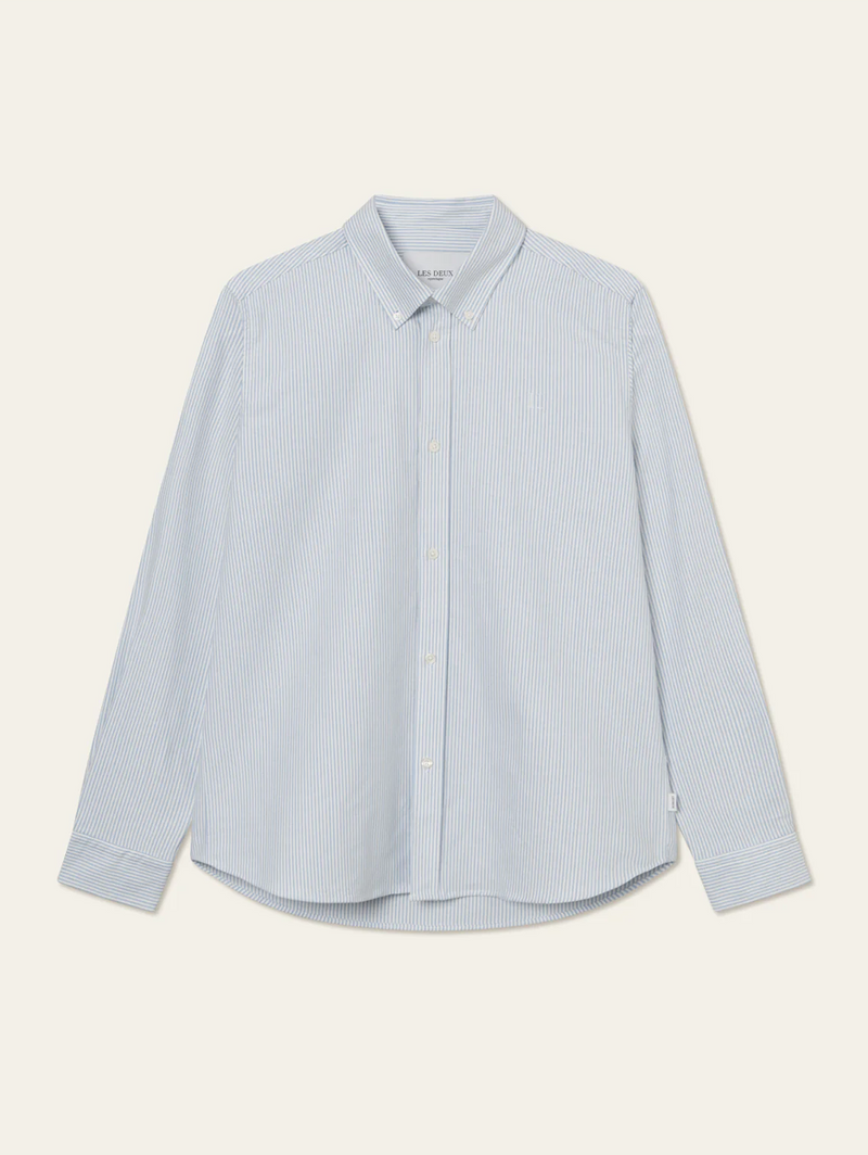 Konrad Oxford Shirt - Light Blue / White-LES DEUX-Over the Rainbow