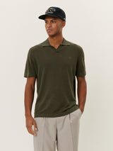 Emmanuel Polo Knit - Forest Green-LES DEUX-Over the Rainbow