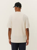 Gespertus Short Sleeve Knit Shirt - Ivory-LES DEUX-Over the Rainbow