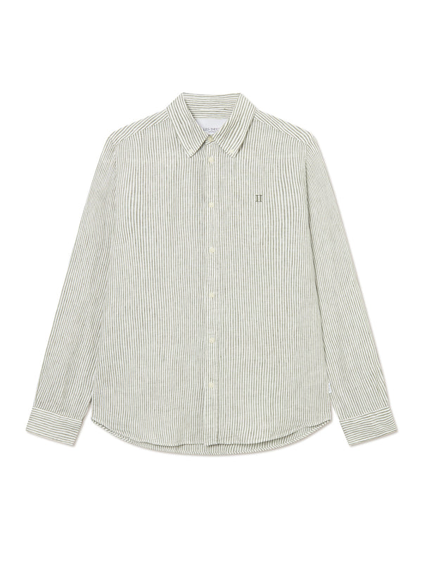 Kristian Linen Shirt - Lichen Green-LES DEUX-Over the Rainbow