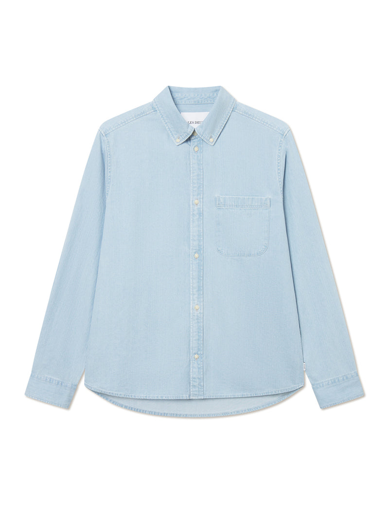 Kash Denim Shirt - Light Blue Wash-LES DEUX-Over the Rainbow