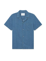 Klark Denim Short Sleeve Shirt - Medium Blue Wash-LES DEUX-Over the Rainbow