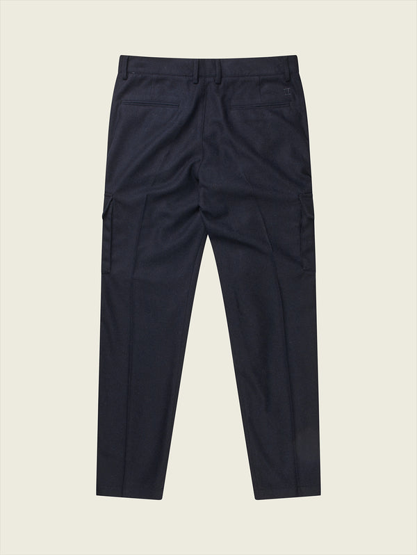 Como Cargo Suit Pants - Dark Navy Mélange-LES DEUX-Over the Rainbow