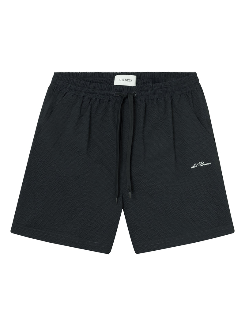 Stan Seersucker Swim Shorts - Dark Navy-LES DEUX-Over the Rainbow