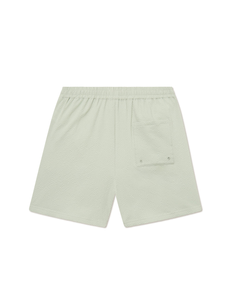 Stan Seersucker Swim Shorts - Smoke Green-LES DEUX-Over the Rainbow