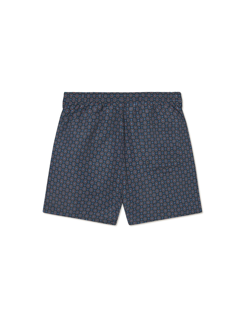 Stan Ornament Swim Shorts - Dark Navy-LES DEUX-Over the Rainbow