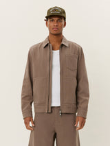 Robert Canvas Jacket - Walnut-LES DEUX-Over the Rainbow