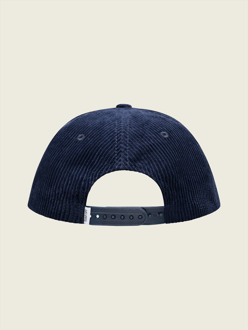 Encore Corduroy Baseball Cap - Dark Navy-LES DEUX-Over the Rainbow