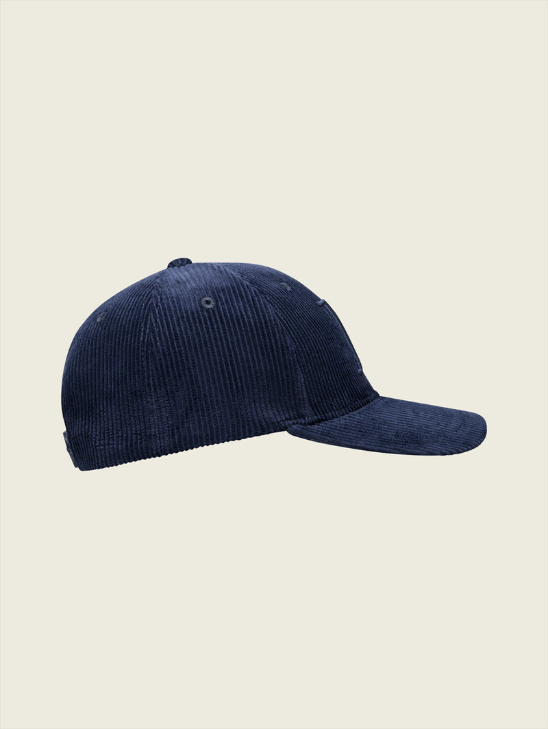 Encore Corduroy Baseball Cap - Dark Navy-LES DEUX-Over the Rainbow