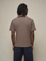 Linen Polo Tee - Faded Grain