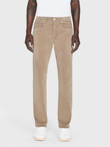 L'homme Slim Corduroy Pant - Dark Khaki-FRAME-Over the Rainbow