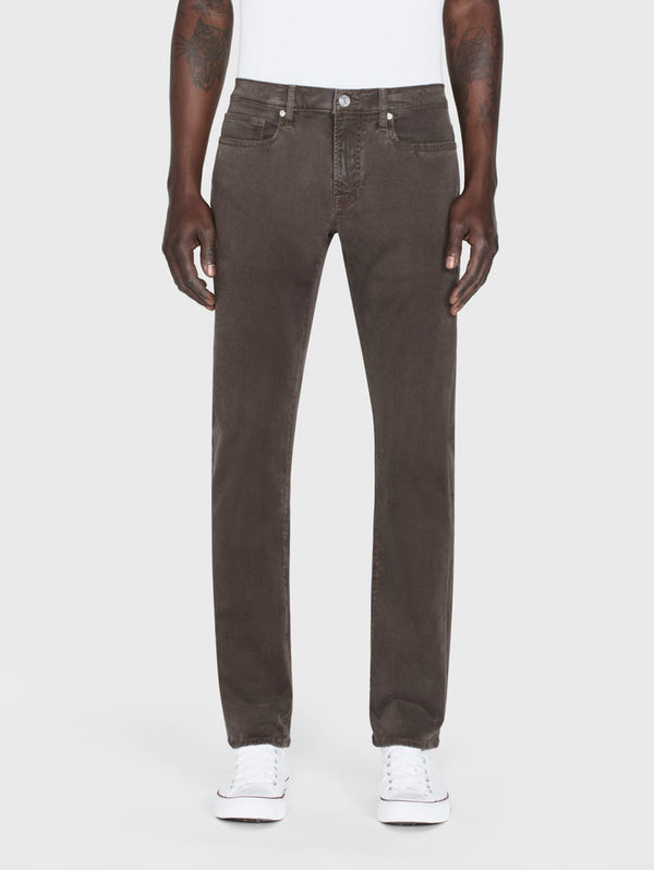 L'Homme Slim Pant - Mocha-FRAME-Over the Rainbow