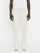 L'Homme Slim Pant - Milk Beige-FRAME-Over the Rainbow