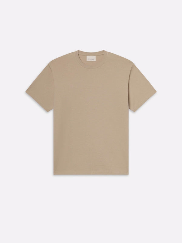 Duo Fold Short Sleeve Tee - Light Beige-FRAME-Over the Rainbow