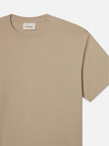 Duo Fold Short Sleeve Tee - Light Beige-FRAME-Over the Rainbow