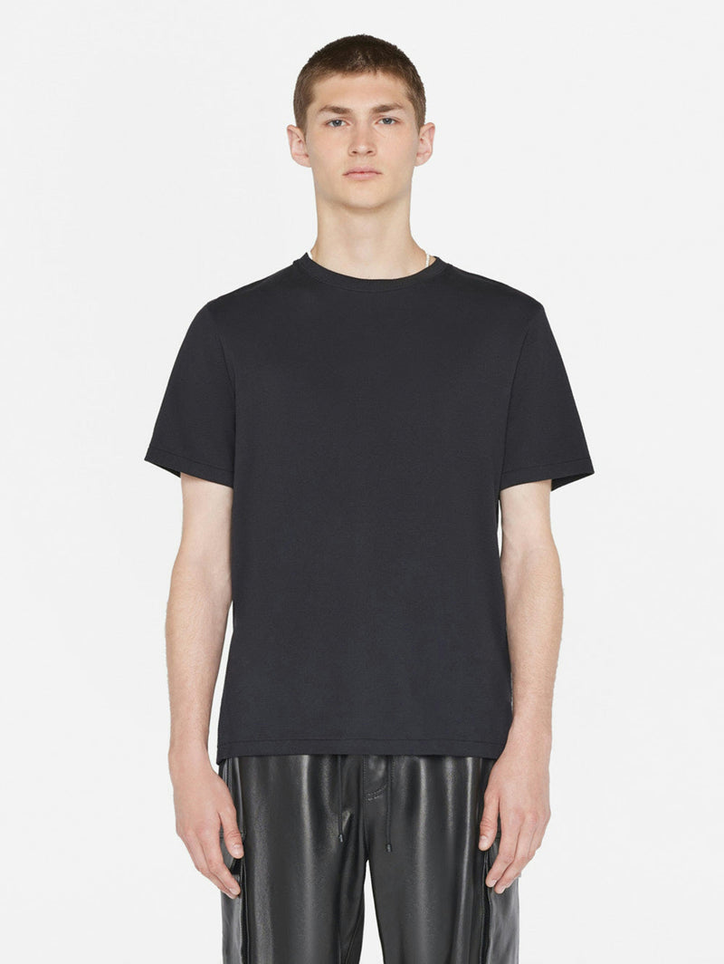 Duo Fold Short Sleeve Tee - Noir-FRAME-Over the Rainbow