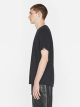 Duo Fold Short Sleeve Tee - Noir-FRAME-Over the Rainbow