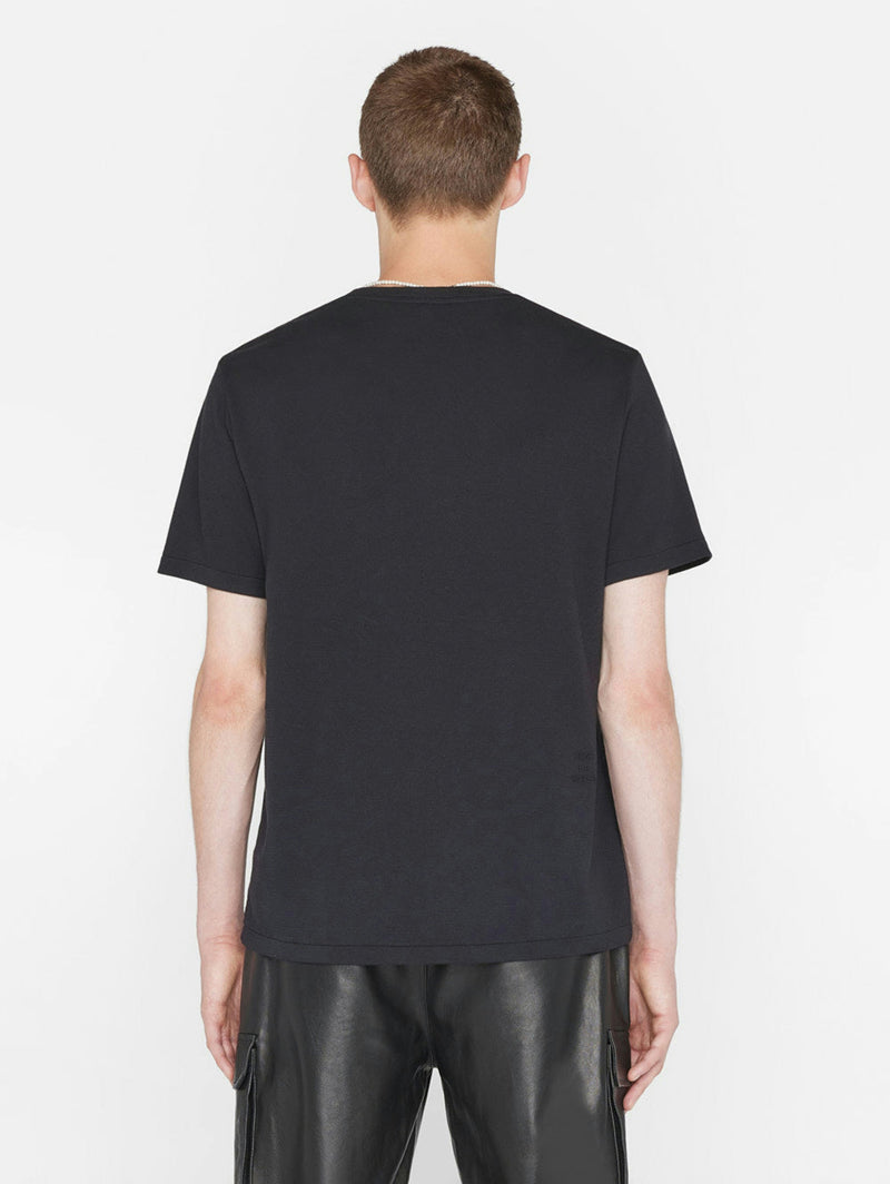 Duo Fold Short Sleeve Tee - Noir-FRAME-Over the Rainbow