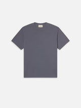 Duo Fold Short Sleeve Tee - Smokey Blue-FRAME-Over the Rainbow