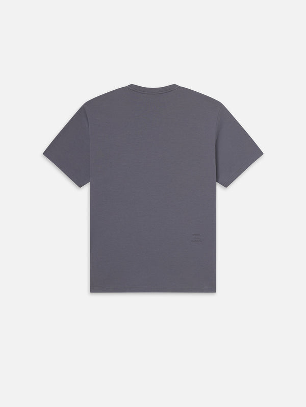 Duo Fold Short Sleeve Tee - Smokey Blue-FRAME-Over the Rainbow