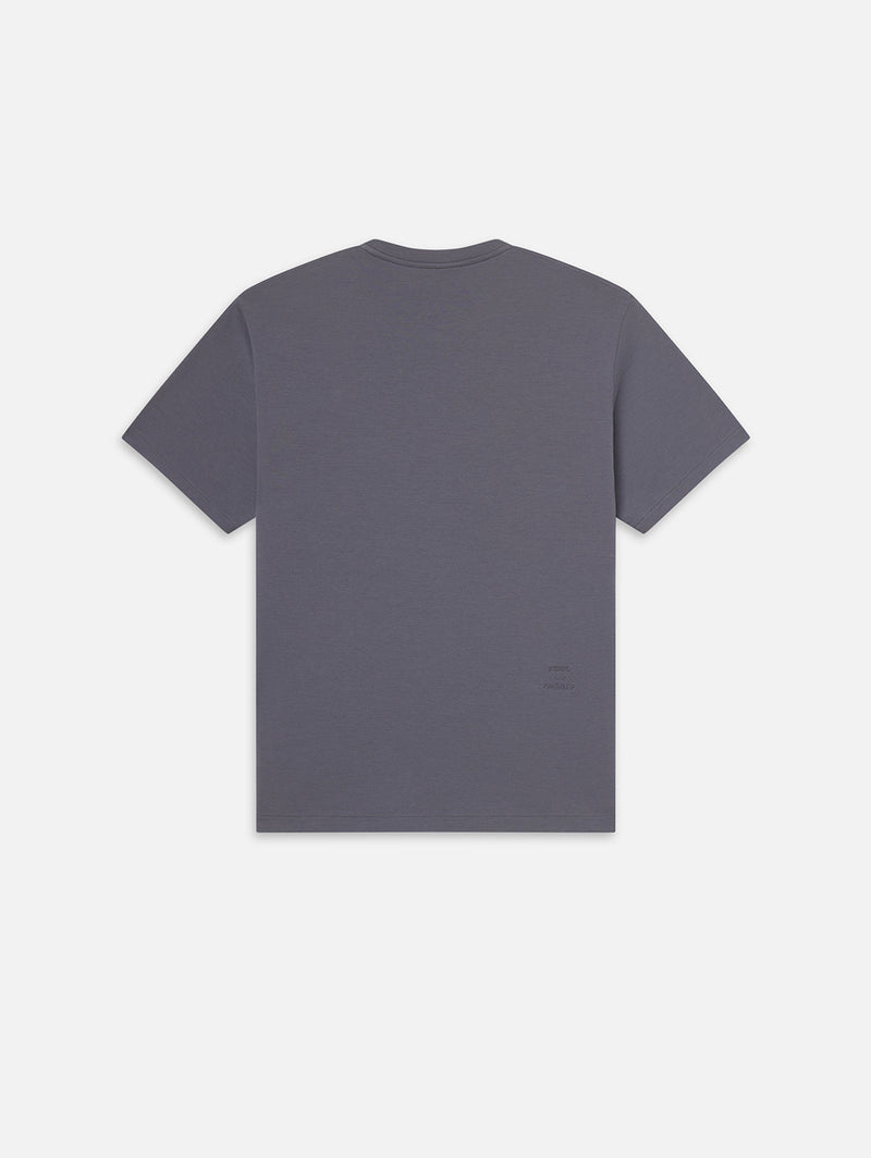 Duo Fold Short Sleeve Tee - Smokey Blue-FRAME-Over the Rainbow