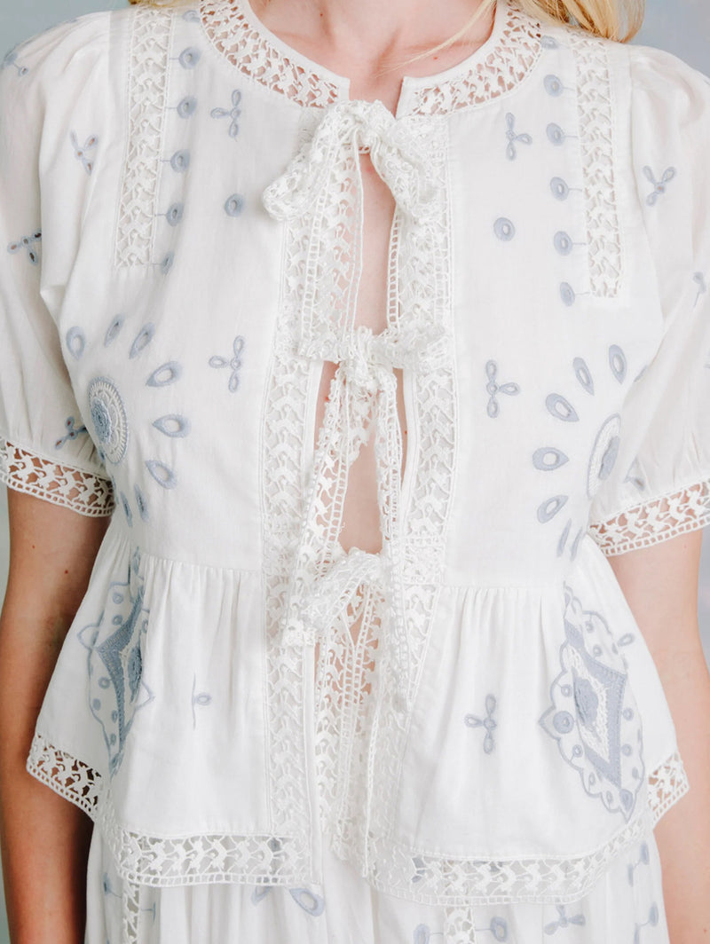 Roseanna Top - Forget Me Knot
