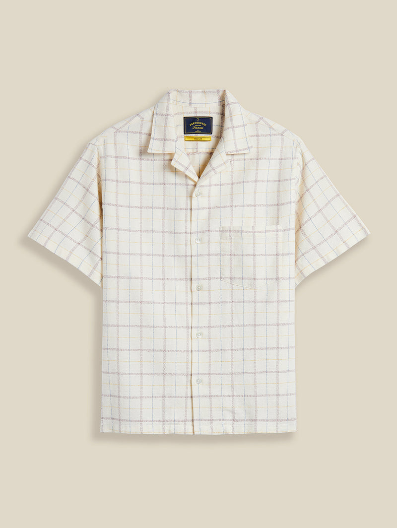 Latu Shirt - Off White-PORTUGUESE FLANNEL-Over the Rainbow