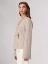 Lori Wool Cardigan - Oatmeal-RAG + BONE-Over the Rainbow