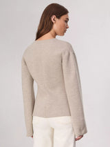 Lori Wool Cardigan - Oatmeal-RAG + BONE-Over the Rainbow