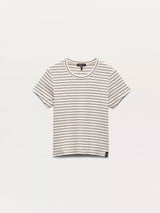 Luca Stripe Rib Knit Baby Tee - Ivory Multi-RAG + BONE-Over the Rainbow