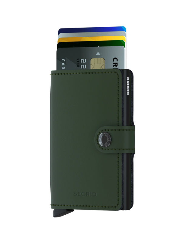 Miniwallet - Green Black-SECRID WALLET-Over the Rainbow